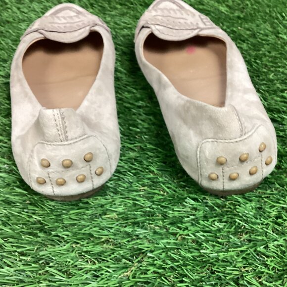 TOD'S Caramel Light Tan Braided Slip-On Suede Loafers 36 - Picture 6 of 14